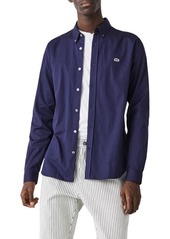 Lacoste Regular Fit Solid Button-Down Shirt
