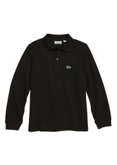 Lacoste Solid Long Sleeve Polo