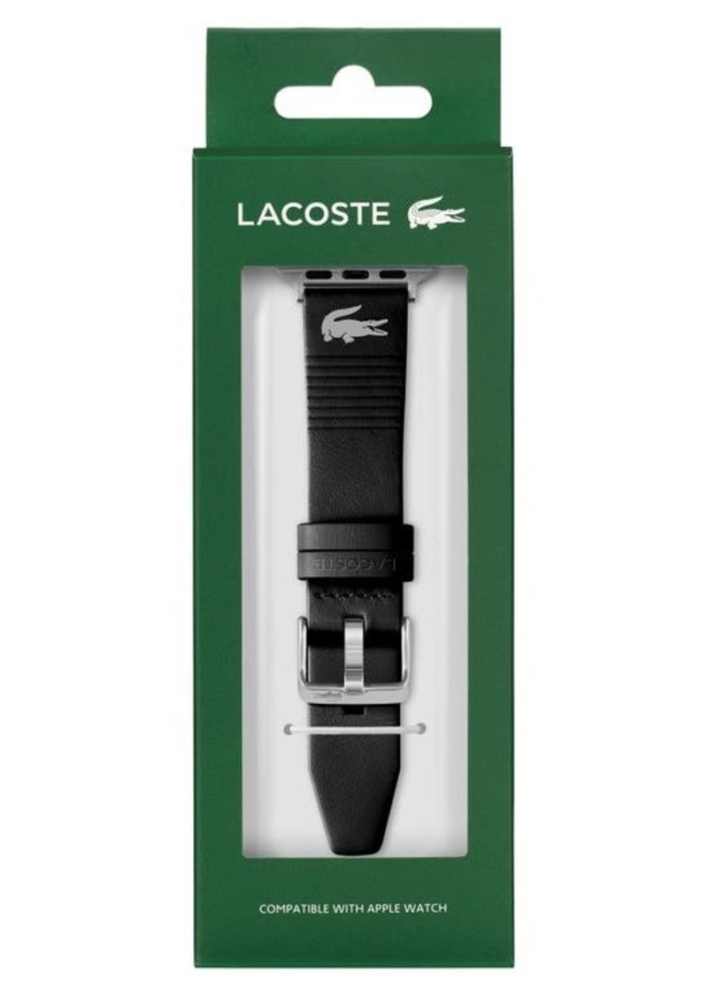 Lacoste Striping Leather Apple Watch Watchband