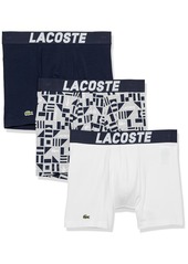 Lacoste mens 3-pack All Over Printed Lacoste Graphic Boxer Briefs Underwear   US