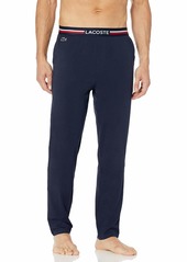 Lacoste Underwear Men's Semi Fancy Solid Jersey Cotton Pajama Pant  3XL