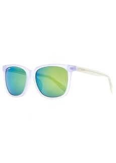Lacoste Unisex Rectangular Sunglasses L838SA 971 Matte Crystal 56mm