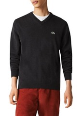 Lacoste V-Neck Cotton Sweater