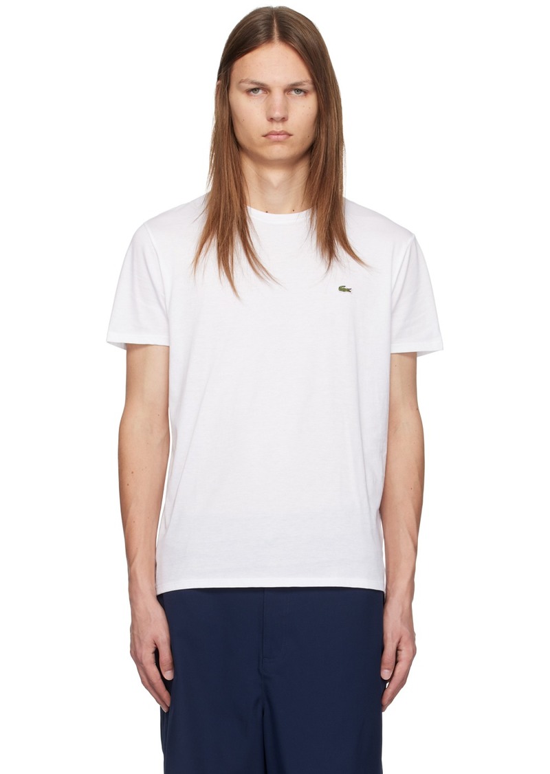 Lacoste White Crewneck T-Shirt