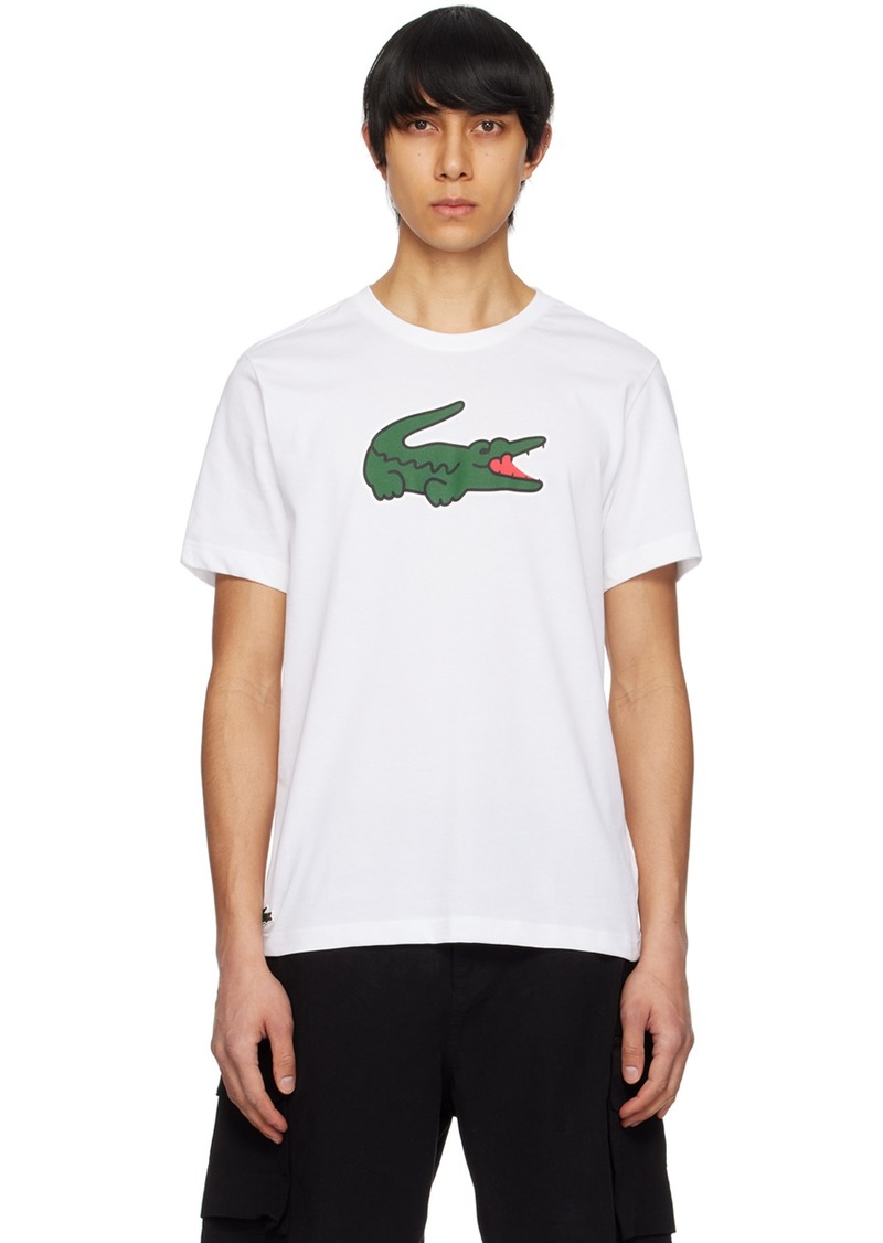 Lacoste White Croc T-Shirt