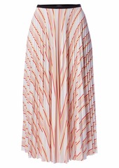Lacoste Women's All Over Print Pleated Midi Skirt Flour/Nidus-Daba-Corrida XS
