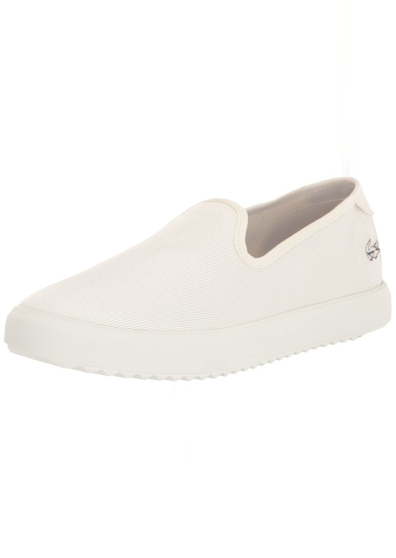 Lacoste Women's Canvas Resort Slip On Sneaker White