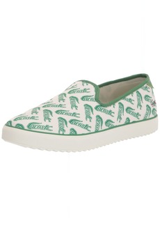 Lacoste Women's Canvas Resort Slip On Sneaker White/Green