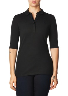 Lacoste Women's Classic Half Sleeve Slim Fit Stretch Pique Polo