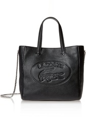 Lacoste Women's Croco Crew Chain Strap Small Shopping Bag
