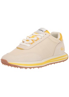 Lacoste Women's L-Spin Sneaker White/Yellow