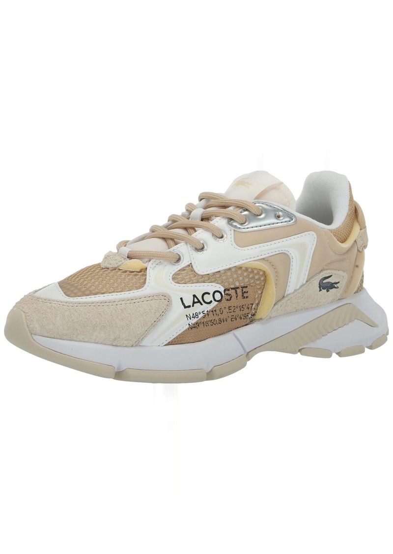 Lacoste Women's L003 NEO Sneaker LT TAN/WHT