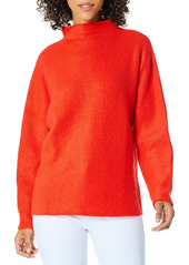 Lacoste Women's Long Sleeve Chunky Knit Wool Mohair Blend Sweater POMEGRENATE S