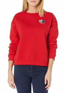 Lacoste Women's Long Sleeve Multi Badge Crewneck Sweatshirt