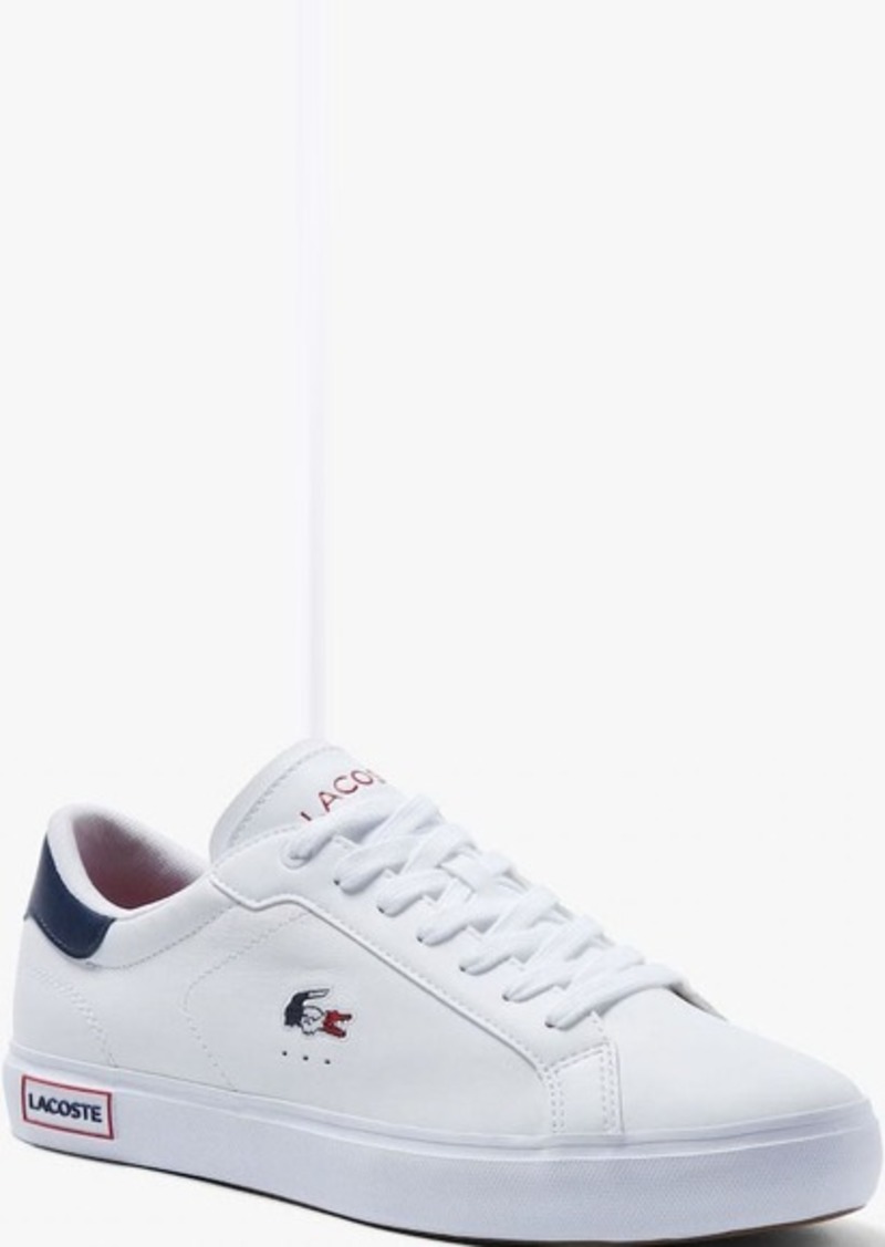 Lacoste Women's Powercourt Leather Tricolour Trainers