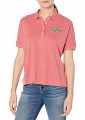 Lacoste Womens Short Sleeve All Over Croc Polo Polo Shirt  S
