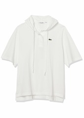 Lacoste Women's Short Sleeve Pique Hooded Polo Shirt  XS