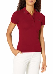 Lacoste Womens Short Sleeve Slim Fit Lacoste Logo Collar Polo Polo Shirt