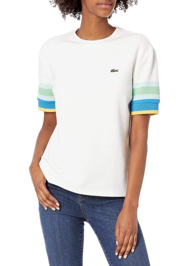 lacoste striped t shirt women's