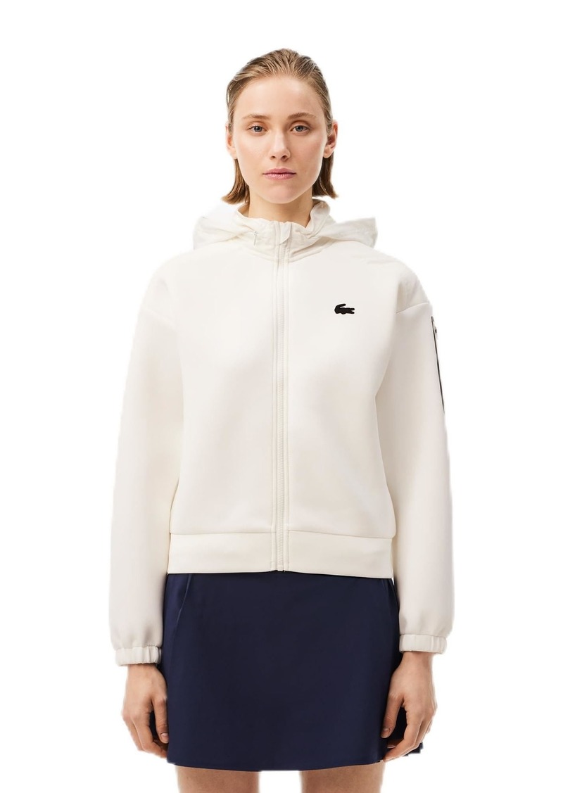 Lacoste Womens Sport Regular Fit Hoodie FLOUR