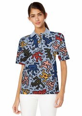 Lacoste Women's S/S Relaxed FIT Keith Haring Polo APHYLLA/Multi