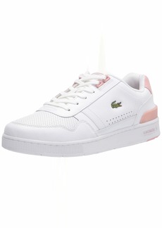 Lacoste Women's T-Clip 0120 4 SFA Sneaker WHITE/LIGHT PINK  M US