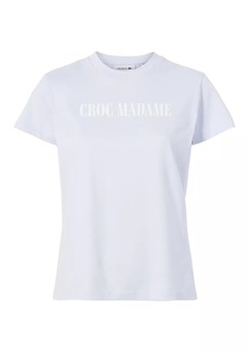 Lacoste X Bandier Croc Madame Graphic Cotton T-Shirt