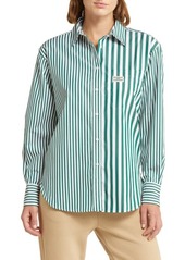 Lacoste x BANDIER Mix Stripe Cotton Button-Up Shirt