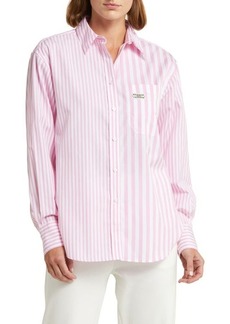 Lacoste x BANDIER Mix Stripe Cotton Button-Up Shirt