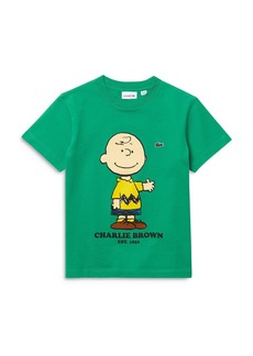 Lacoste x Peanuts Boys' Printed Cotton Tee - Little Kid, Big Kid