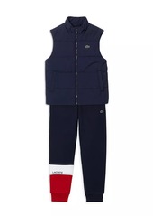 Lacoste Little Boy's & Boy's Water-Repellent Taffeta Vest
