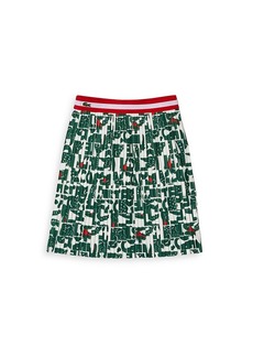 Lacoste Little Girl's & Girl's Heritage Pleated Jersey Skirt
