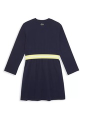 Lacoste Little Girl's & Girl's Long-Sleeve T-Shirt Dress