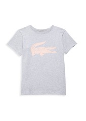 Lacoste Little Girl's & Girl's Sport Short Sleeve Crew Neck Ultra Dry Graphic T-Shirt