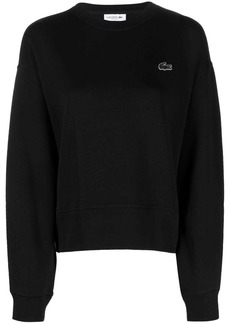 Lacoste logo-appliqué long-sleeve sweatshirt