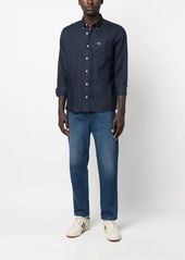 Lacoste logo-embroidered button-down shirt