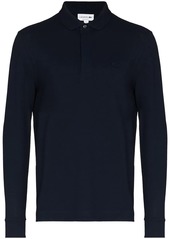 Lacoste logo-embroidered long-sleeve polo shirt