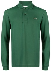 Lacoste logo-patch cotton polo shirt