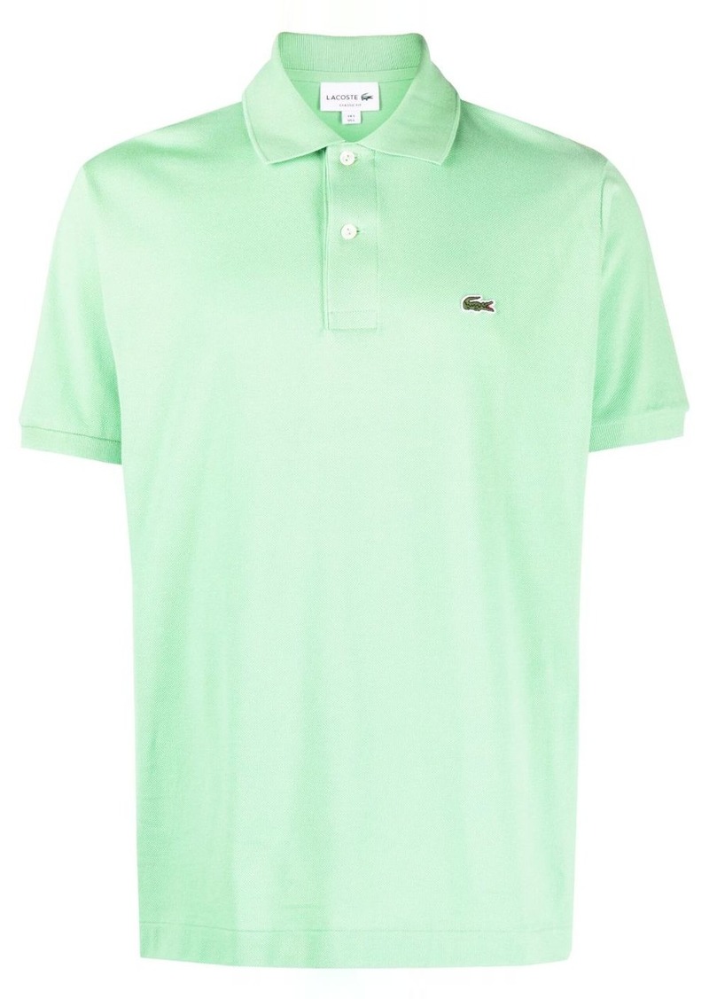 Lacoste logo-patch cotton polo shirt