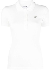 Lacoste logo-patch cotton polo shirt