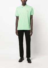 Lacoste logo-patch cotton polo shirt