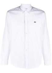 Lacoste logo-patch cotton shirt