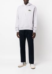 Lacoste logo-patch long-sleeve hoodie