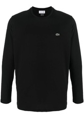 Lacoste logo-patch long-sleeve sweatshirt