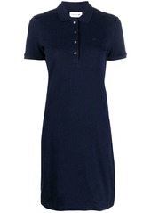 Lacoste logo-patch short-sleeve polo dress