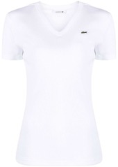 Lacoste logo-patch V-neck T-shirt