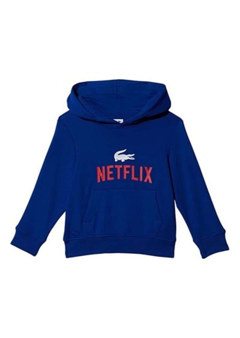 Lacoste Long Sleeve Netflix Hooded Sweatshirt (Toddler/Little Kids/Big Kids)