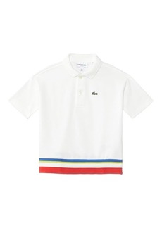 Lacoste Oversized Short Sleeve Color Blocked Polo Shirt (Little Kid/Toddler/Big Kid)