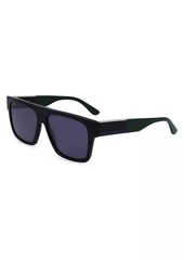 Lacoste Premium & Heritage 57MM Rectangular Sunglasses