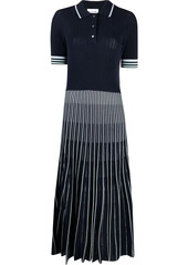 Lacoste ribbed-knit polo dress